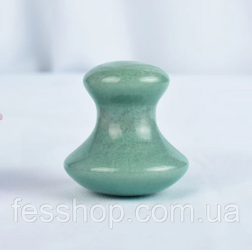 Скребок гуаша грибок Jade Roller Рожевий кварц 1348827834 фото