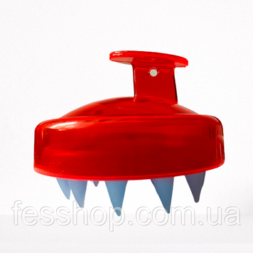 Силіконова щітка-масажер для миття голови Comair Light Red 1910356195 фото