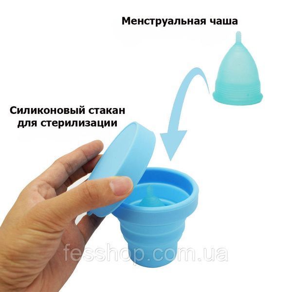 Менструальная чаша iCare и стакан для стерилизации 1004646214 фото
