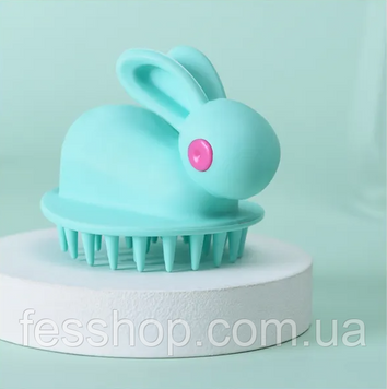 Силіконова щітка-масажер для миття голови Rabbit 1765565013 фото
