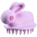 Силіконова щітка-масажер для миття голови Rabbit рожева 1765569341 фото 2
