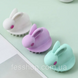 Силіконова щітка-масажер для миття голови Rabbit рожева 1765569341 фото 7